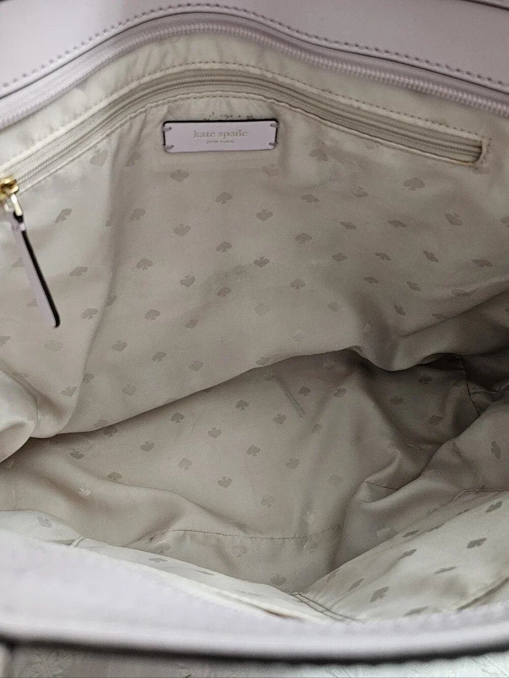 Kate Spade Pale Lilac Leather Tote Bag